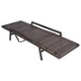 Liege mit braunem synthetischem Rattankissen von vidaXL, Liegen - Ref: Foro24-43107, Preis: 131,26 €, Rabatt: %