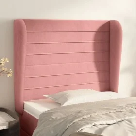 Headboard with pink velvet ears 103x23x118/128 cm by , Headboards and footboards - Ref: Foro24-3118143, Price: 84,49 €, Disco...