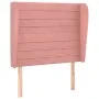 Kopfteil mit rosa Samtohren 103x23x118/128 cm von , Kopf- und Fußteile - Ref: Foro24-3118143, Preis: 80,27 €, Rabatt: %