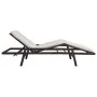 Lounger with brown synthetic rattan cushion by vidaXL, Loungers - Ref: Foro24-43107, Price: 129,92 €, Discount: %