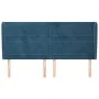 Headboard with dark blue velvet ears 183x23x118/128 cm by , Headboards and footboards - Ref: Foro24-3118160, Price: 127,46 €,...