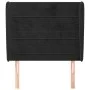 Cabecero con orejas de terciopelo negro 93x23x118/128 cm de , Cabeceros y pies de cama - Ref: Foro24-3118134, Precio: 76,71 €...