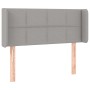 Kopfteil aus hellgrauem Stoff, 83 x 16 x 78/88 cm von , Kopf- und Fußteile - Ref: Foro24-3118742, Preis: 47,20 €, Rabatt: %