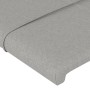 Kopfteil aus hellgrauem Stoff, 83 x 16 x 78/88 cm von , Kopf- und Fußteile - Ref: Foro24-3118742, Preis: 47,20 €, Rabatt: %