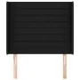 Headboard with black fabric ears 93x16x118/128 cm by , Headboards and footboards - Ref: Foro24-3119704, Price: 77,73 €, Disco...