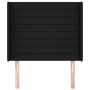 Headboard with black fabric ears 103x16x118/128 cm by , Headboards and footboards - Ref: Foro24-3119712, Price: 77,43 €, Disc...