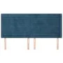 Headboard with dark blue velvet ears 183x16x118/128 cm by , Headboards and footboards - Ref: Foro24-3119784, Price: 120,42 €,...