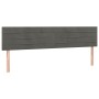 Dunkelgraues Samtkopfteil mit LED 180x5x78/88 cm von , Kopf- und Fußteile - Ref: Foro24-3121813, Preis: 53,30 €, Rabatt: %