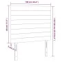 Cabecero con luces LED terciopelo rosa 100x5x118/128 cm de , Cabeceros y pies de cama - Ref: Foro24-3122611, Precio: 68,99 €,...