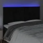 Black velvet headboard with LED lights 180x5x118/128 cm by , Headboards and footboards - Ref: Foro24-3122626, Price: 115,68 €...