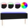 Black fabric headboard with LED 183x16x78/88 cm by , Headboards and footboards - Ref: Foro24-3123392, Price: 74,26 €, Discoun...