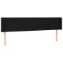 Black fabric headboard with LED 183x16x78/88 cm by , Headboards and footboards - Ref: Foro24-3123392, Price: 74,26 €, Discoun...