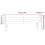 Kopfteil aus schwarzem Stoff mit LED 203x16x78/88 cm von , Kopf- und Fußteile - Ref: Foro24-3123400, Preis: 73,58 €, Rabatt: %