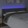 Dunkelgraues Samtkopfteil mit LED 183x16x78/88 cm von , Kopf- und Fußteile - Ref: Foro24-3123437, Preis: 65,61 €, Rabatt: %