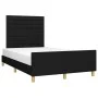 Bed frame with black fabric headboard 120x200 cm by , Beds and slatted bases - Ref: Foro24-3125124, Price: 171,03 €, Discount: %