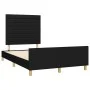 Bed frame with black fabric headboard 120x200 cm by , Beds and slatted bases - Ref: Foro24-3125124, Price: 171,03 €, Discount: %
