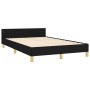 Bed frame with black fabric headboard 120x200 cm by , Beds and slatted bases - Ref: Foro24-3125124, Price: 183,40 €, Discount: %