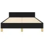 Bed frame with black fabric headboard 120x200 cm by , Beds and slatted bases - Ref: Foro24-3125124, Price: 171,03 €, Discount: %