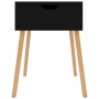 Glänzend schwarzer Nachttisch aus Holzwerkstoff, 40 x 40 x 56 cm von vidaXL, Nachttische - Ref: Foro24-326809, Preis: 55,96 €...