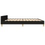 Bettrahmen mit schwarzem Stoffkopfteil 200x200 cm von , Betten und Lattenroste - Ref: Foro24-3125164, Preis: 270,37 €, Rabatt: %