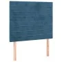 Dark blue velvet bed frame with headboard 90x190 cm by , Beds and slatted bases - Ref: Foro24-3125792, Price: 140,51 €, Disco...