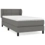 Box spring bed with dark gray fabric mattress 90x200 cm by , Beds and slatted bases - Ref: Foro24-3126214, Price: 303,96 €, D...
