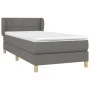 Box spring bed with dark gray fabric mattress 90x190 cm by , Beds and slatted bases - Ref: Foro24-3126766, Price: 321,19 €, D...