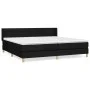 Box spring bed with black fabric mattress 200x200 cm by , Beds and slatted bases - Ref: Foro24-3130379, Price: 578,51 €, Disc...