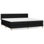 Boxspringbett mit schwarzer Stoffmatratze 200x200 cm von , Betten und Lattenroste - Ref: Foro24-3130379, Preis: 588,98 €, Rab...