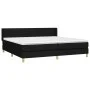 Box spring bed with black fabric mattress 200x200 cm by , Beds and slatted bases - Ref: Foro24-3130379, Price: 578,51 €, Disc...