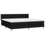 Boxspringbett mit schwarzer Stoffmatratze 200x200 cm von , Betten und Lattenroste - Ref: Foro24-3130379, Preis: 588,98 €, Rab...