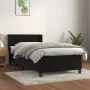 Box spring bed with black velvet mattress 90x200 cm by , Beds and slatted bases - Ref: Foro24-3130999, Price: 287,91 €, Disco...