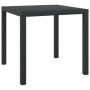 Black aluminum and WPC garden table 80x80x74 cm by vidaXL, Garden tables - Ref: Foro24-42790, Price: 143,64 €, Discount: %