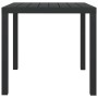 Schwarzer Gartentisch aus Aluminium und WPC 80x80x74 cm von vidaXL, Gartentische - Ref: Foro24-42790, Preis: 143,64 €, Rabatt: %