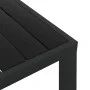 Schwarzer Gartentisch aus Aluminium und WPC 80x80x74 cm von vidaXL, Gartentische - Ref: Foro24-42790, Preis: 140,82 €, Rabatt: %