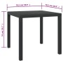 Schwarzer Gartentisch aus Aluminium und WPC 80x80x74 cm von vidaXL, Gartentische - Ref: Foro24-42790, Preis: 143,64 €, Rabatt: %