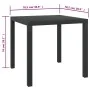 Schwarzer Gartentisch aus Aluminium und WPC 80x80x74 cm von vidaXL, Gartentische - Ref: Foro24-42790, Preis: 140,82 €, Rabatt: %