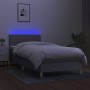 Boxspringbett mit Stoffmatratze und hellgrauer LED 80x200 cm von , Betten und Lattenroste - Ref: Foro24-3133669, Preis: 286,6...