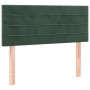 Box spring bed with mattress and LED dark green velvet 90x190 cm by , Beds and slatted bases - Ref: Foro24-3134438, Price: 28...