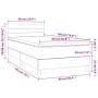 Box spring bed with mattress and LED dark green velvet 90x190 cm by , Beds and slatted bases - Ref: Foro24-3134438, Price: 28...