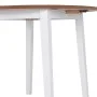 Round white MDF drop-leaf table by vidaXL, Kitchen and dining tables - Ref: Foro24-245370, Price: 148,01 €, Discount: %