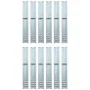Ground anchor L shape 12 units galvanized steel 5x5x50 cm by vidaXL, DIY accessories - Ref: Foro24-142302, Price: 92,84 €, Di...