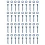 Ground anchor L shape 12 units galvanized steel 5x5x50 cm by vidaXL, DIY accessories - Ref: Foro24-142302, Price: 92,84 €, Di...