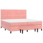 Boxspringbett mit rosa Samtmatratze 200x200 cm von , Betten und Lattenroste - Ref: Foro24-3137928, Preis: 683,01 €, Rabatt: %