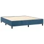 Box spring bed with mattress and LED velvet dark blue 180x200 cm by , Beds and slatted bases - Ref: Foro24-3139641, Price: 62...