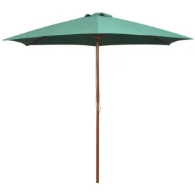 Umbrella with wooden pole 270x270 cm green by vidaXL, Umbrellas - Ref: Foro24-42961, Price: 66,61 €, Discount: %