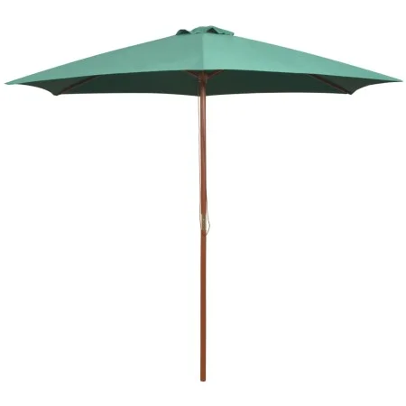 Regenschirm mit Holzstange 270x270 cm grün von vidaXL, Sonnenschirme - Ref: Foro24-42961, Preis: 66,61 €, Rabatt: %