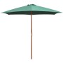 Regenschirm mit Holzstange 270x270 cm grün von vidaXL, Sonnenschirme - Ref: Foro24-42961, Preis: 71,20 €, Rabatt: %