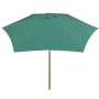 Regenschirm mit Holzstange 270x270 cm grün von vidaXL, Sonnenschirme - Ref: Foro24-42961, Preis: 66,61 €, Rabatt: %