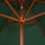 Regenschirm mit Holzstange 270x270 cm grün von vidaXL, Sonnenschirme - Ref: Foro24-42961, Preis: 71,20 €, Rabatt: %